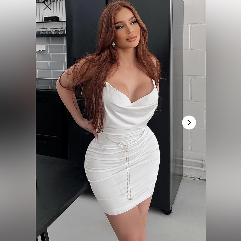 Brand NEW with tags Elegant White Mini Dress